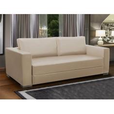 Sofá Fixo 182 Cm Living Blues Mola Bonnel Espuma D26 material sintétic