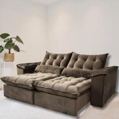 Sofá Retrátil e Reclinável Articulado com 1,60m de Largura e Abertura 