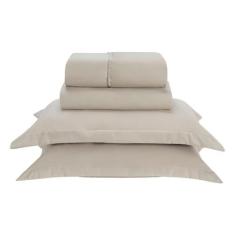 Jogo de Lençol Basic Aba Americana Percal 300 fios Queen 4 Peças - Iv 