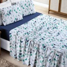 Jogo lençol Casal Malha Milly 4pç 100% Algodão - Geom - Lilly Home Enx