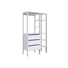 Guarda-Roupa Closet Modulado Dormitório 3 GV Branco - Placa & Ponto