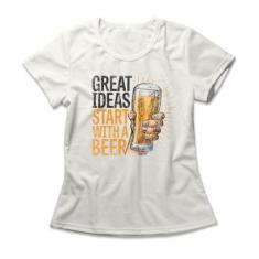 Camiseta Studio Geek Ideas With A Beer Feminino-Feminino