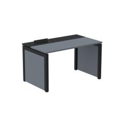 Escrivaninha Mesa Escritório Pscpp150 150cm Industrial Grafito E Preto