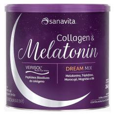 Collagen e Melatonin - 240g  Maracujá e Capim Limão - Sanavita
