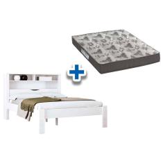 Colchão Casal D33 Ortobom + Cama Invicta Branco