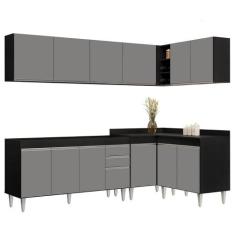 Armário de Cozinha Modulado de Canto 6 Peças CP31 Balcão sem Tampo Pre