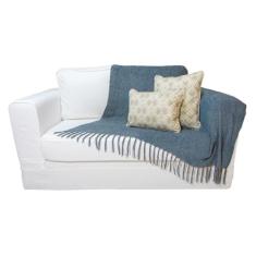 Manta de Chenille Decorativa Sala Lar Renovação Xale Macia Sofá - Mist