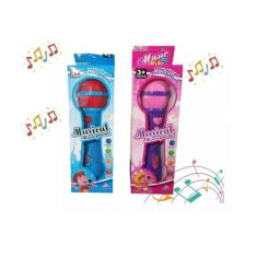 Microfone Infantil Sai Voz Toca Musica Brinquedo Musical - BBLK, Rosa 