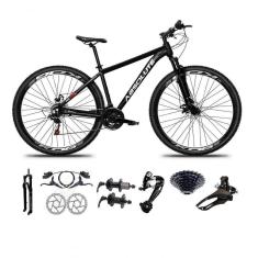 Bicicleta Aro 29 Absolute Nero 5 Freio Hidráulico K7 27v Garfo Com Trava - Preto Tam.21
