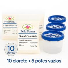 10 Kg Cloreto De Cálcio + 5 Potes - Bella Donna