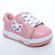 Tênis Molekinha Gatinha Baby Cadarço-Feminino