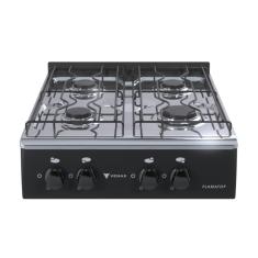 Fogao a Gas Portatil 4 Bocas Venax Flamatop Preto