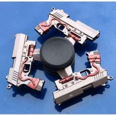 Hand Spinner Aço Fosco Silver Gun 6,0cm Inmetro