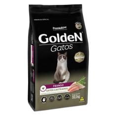 Ração Seca Premier Pet Golden Gatos Adultos Castrados Frango - 10 Kg