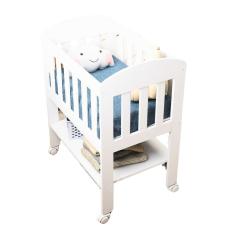 Mini Berço Portátil Com Colchão e Rodinha Carolina Baby