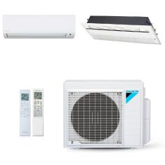 Ar-Condicionado Multi Split Inverter Daikin 18.000 BTUs (1x Evap HW 9.000 + 1x Evap Cassete 1 Via 12.000) Quente/Frio 220V