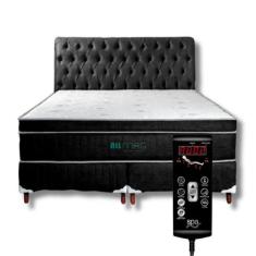 Colchão Queen (1,58x1,98) Massageador Com Controle Operacional Bio + B