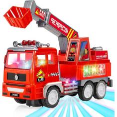 Brinquedo Caminhão Bombeiro Fire Truck com Luzes E Sons - Fun Game