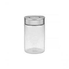 Pote De Vidro Tramontina Purezza Com Tampa De Aço Inox 10cm 1 Litros