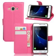 Capa para Samsung Galaxy J3 PRO â€“ Capa carteira flip de couro PU de para Samsung Galaxy J3 PRO, capa de proteção de telefone estilo empresarial, capa com [compartimentos para dinheiro e