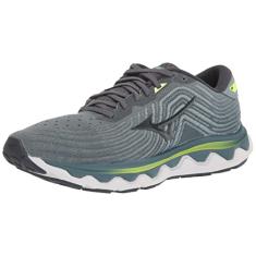 Mizuno Tênis masculino Wave Horizon 6, Azul fumê, ébano, 41