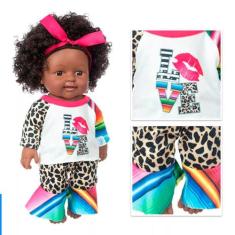 Boneca Bebê Reborn Realista Brastoy Silicone Conjunto de Roupa Chupeta