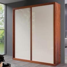 Guarda Roupa Solteiro Genova 2 Portas 3 Gavetas Bom Pastor, Amêndoa/Of