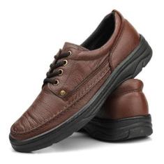 Sapato De Couro Masculino Social Casual Tenis Ortopedico Oxford Costurado Confortavel Anti Stres-Masculino