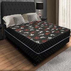 Cama Box Casal Conjugado Espuma Ortopedica Selado 138x188