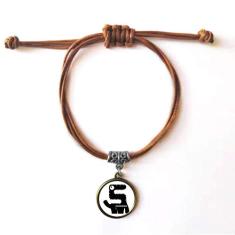 DIYthinker Pulseira de couro alienígena monstro alienígena da Universo pulseira marrom joia presente