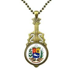 DIYthinker Colar com emblema nacional da Cidade do Vaticano da Europa, joia antiga com pingente de música