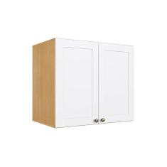 Armário Aéreo p/ Cozinha Infinity 2 Portas 70cm Savana/Branco - Genialflex