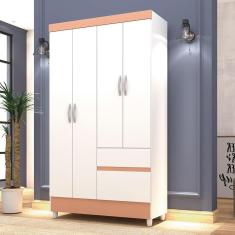Guarda Roupa 4 Portas Spectra Branco Camarim
