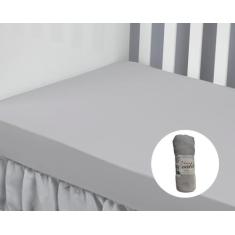 Lençol De Berço Com Elástico Padrão Americano Malha 100% Algodão Liso 