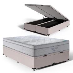 Cama Box Baú com Colchão de Molas Ensacadas D33 Pillow In Ortobom Free