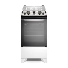 Fogão 4 bocas Electrolux Branco Efficient com Mesa Inox, PerfectCook e VaporBake (FE4IB) Bivolt