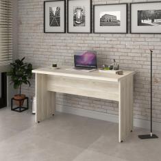 Escrivaninha Mesa De Escritório 1,20m Tampo 30mm Work30 Snow