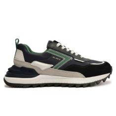 Tenis Masculino Reserva Spriz 80 Classico Preto Verde-Masculino