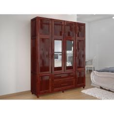 Guarda-roupa Casal com Espelho 10 Portas 2 Gavetas Maceió