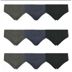 Cueca Slip Selene Plus Size  Algodão Kit Com 7 Cuecas, X1, Colorido