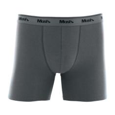 Cueca Boxer Longa Mash Ref. 070.40, Cinza Chumbo, P
