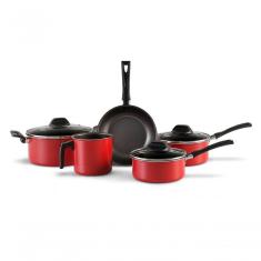 Conjunto De Panelas - Garlic - Vermelho Brinox