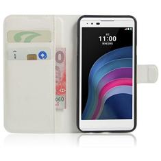 Capa estilo LG X, capa carteira flip de couro PU premium com compartimento para cartão, suporte e fecho magnético [capa interna de TPU à prova de choque] Compatível com estilo LG X