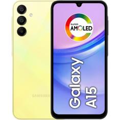 Smartphone Samsung Galaxy A15 4G 128GB Tela 6.5" 4GB RAM Câmera Tripla + Selfie 13MP - Verde Claro