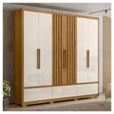 Guarda Roupa Casal 6 Portas 5 Gavetas Flex Amazonas Moval