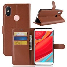 XIAOMI Capa para Redmi S2, capa carteira flip de couro PU premium com compartimento para cartão, suporte e fecho magnético [capa interior à prova de choque de TPU] Compatível com XIAOMI Redmi S2