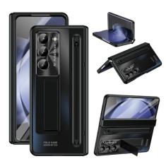 Capa de Estojo Compatível com capa para Samsung Galaxy Z Fold 6 com protetor de tela integrado, ultrafina, à prova de choque, antiarranhões, capa protetora de corpo inteiro para telefone compatível co