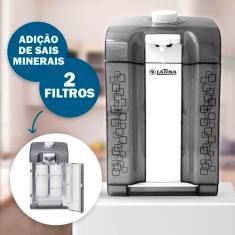 Purificador de Água Natural Latina PN555 Fumê Escuro com Filtro Minerador