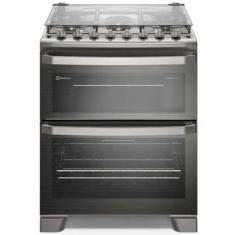 Fogão Electrolux FE5DC 5 Bocas Duplo Forno Cinza, 110V