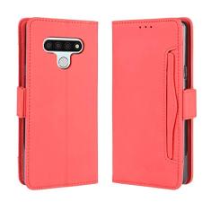 Capa com compartimento para cartão para LG Stylo 6, capa flip de couro para LG Stylo 6, capa magnética retrô para celular, capa carteira de telefone com compartimentos para cartões